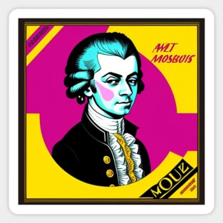 Pop Art Mozart Vinyl Record Album Sticker